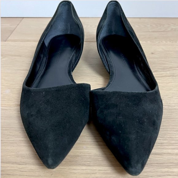 Sigerson Morrison Black Suede Flats - Size 7 - Picture 6 of 8